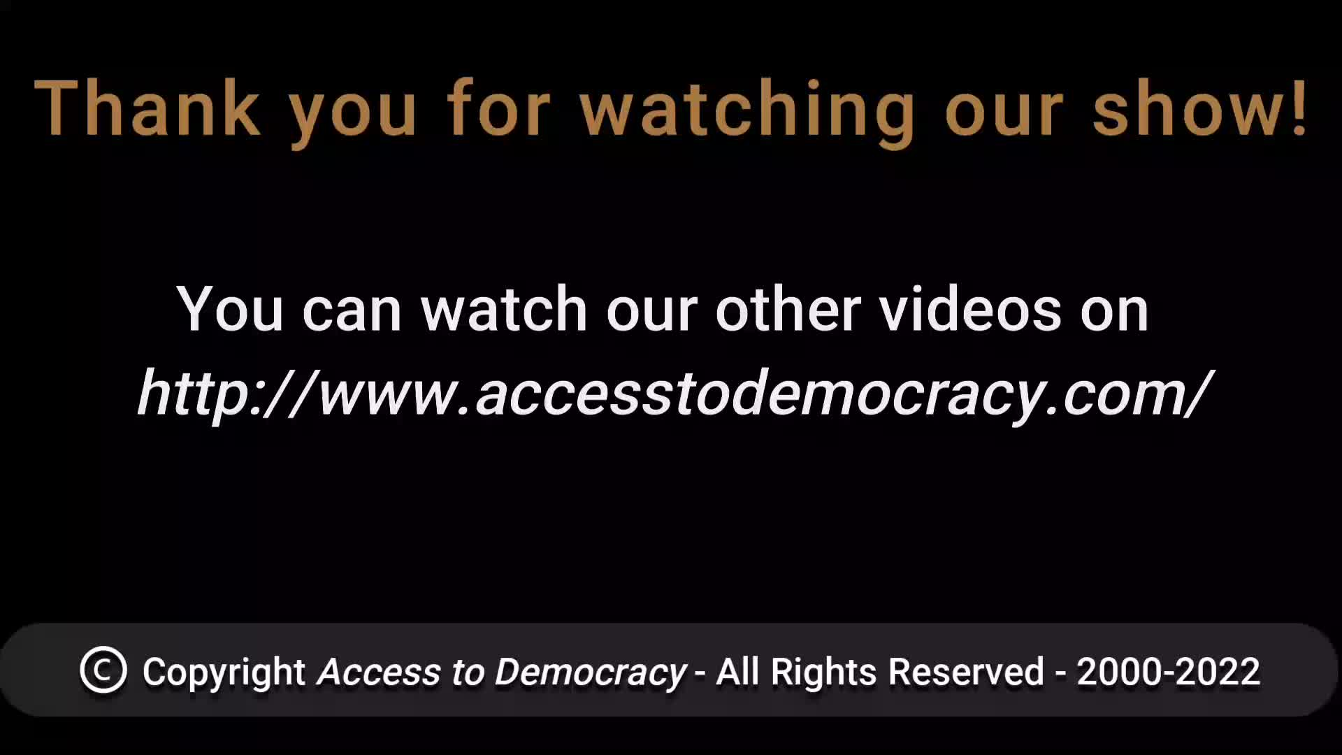 Access to Democracy