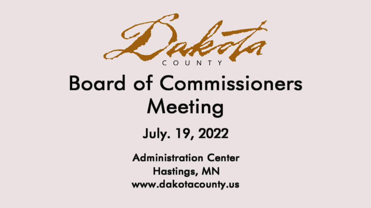 Dakota County Board Meeting