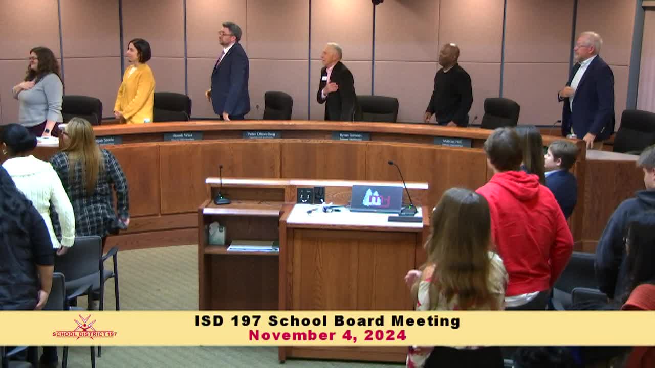 ISD 197 School Board Meeting