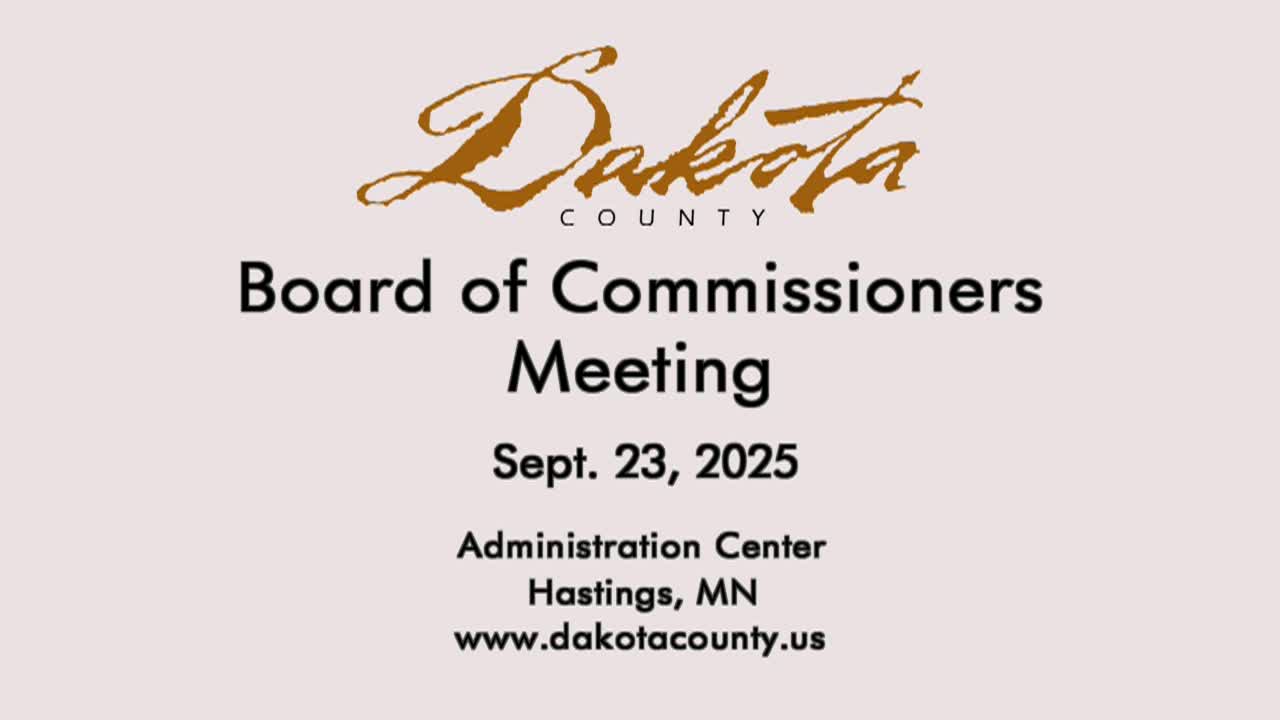 Thumbnail image for Dakota County Board Meeting