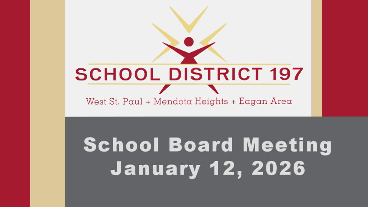 Thumbnail image for ISD 197 School Board Meeting