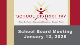 Thumbnail image for ISD 197 School Board Meeting